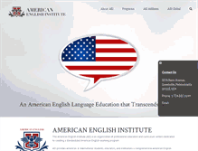 Tablet Screenshot of americanenglishinstitute.org